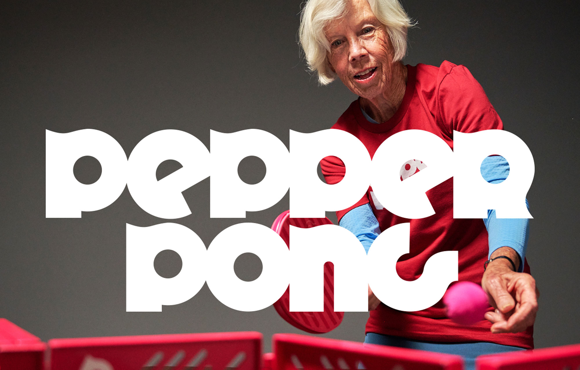 pepper pong logo and custom typography